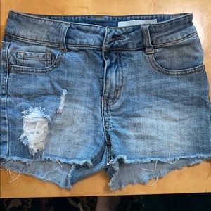 Treasure & Bond distressed girls shorts